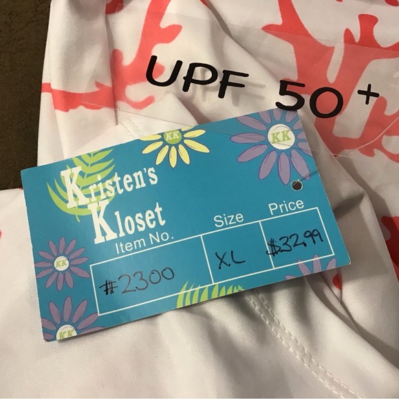 Coral Print Women's Dress - Picture 5 of 5